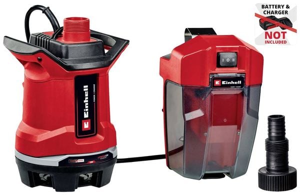 Einhell GE-DP 18/25 Li - Solo Power X-Change 4181580 Schmutzwasser-Tauchpumpe mehrstufig 7500 l/h 5 m