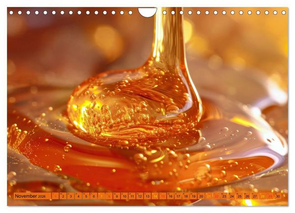 Produktbild: HONIG - fl&uuml;ssiges Gold (Wandkalender 2026 DIN A4 quer), CALVENDO Monatskalender