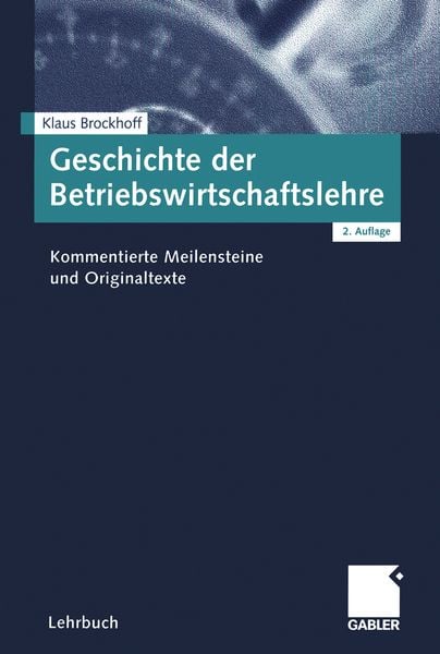Produktbild: Geschichte der Betriebswirtschaftslehre