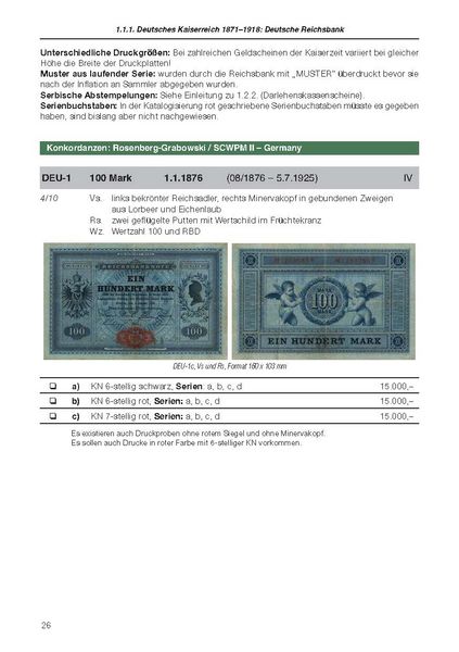 Produktbild: Die deutschen Banknoten ab 1871