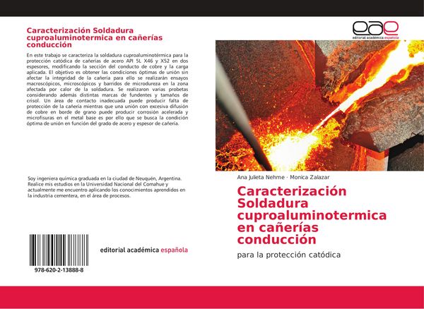Produktbild: Caracterizaci&oacute;n Soldadura cuproaluminotermica en ca&ntilde;er&iacute;as conducci&oacute;n