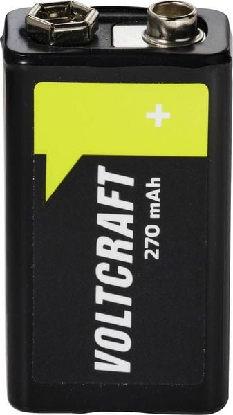Produktbild: VOLTCRAFT 9V Block-Akku NiMH 270 mAh 8.4V Ready to use 1St.