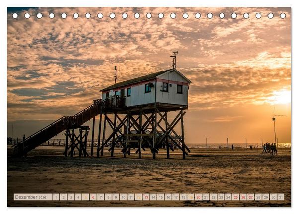 Produktbild: Nordsee-Urlaub (Tischkalender 2026 DIN A5 quer), CALVENDO Monatskalender