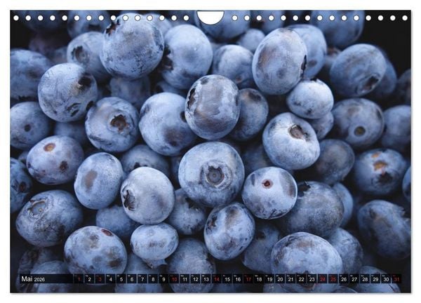Produktbild: Superfood Blaubeere. Ich esse gerne Heidelbeeren! (Wandkalender 2026 DIN A4 quer), CALVENDO Monatskalender