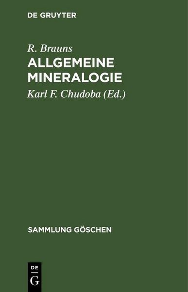 Produktbild: Allgemeine Mineralogie