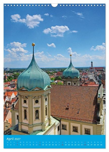Produktbild: Spaziergang durch Augsburg (Wandkalender 2027 DIN A3 hoch), CALVENDO Monatskalender
