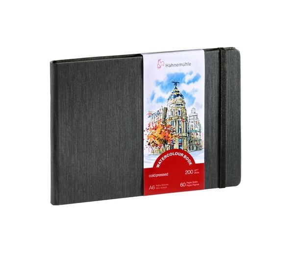Produktbild: Hahnem&uuml;hle Papier Watercoulour Book 200g/m&sup2;, DIN A 6 Querformat, 200 g/m&sup2;