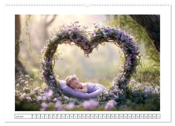 Produktbild: Babyzauber (Wandkalender 2026 DIN A2 quer), CALVENDO Monatskalender