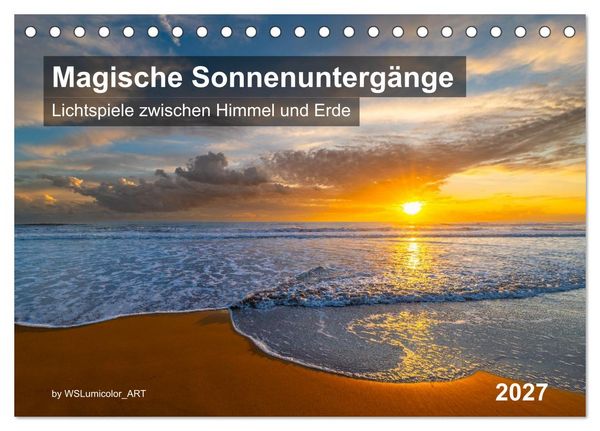 Produktbild: Magische Sonnenunterg&auml;nge (Tischkalender 2027 DIN A5 quer), CALVENDO Monatskalender