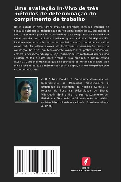 Produktbild: Uma avalia&ccedil;&atilde;o In-Vivo de tr&ecirc;s m&eacute;todos de determina&ccedil;&atilde;o do comprimento de trabalho