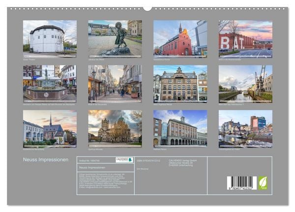 Produktbild: Neuss Impressionen (hochwertiger Premium Wandkalender 2026 DIN A2 quer), Kunstdruck in Hochglanz