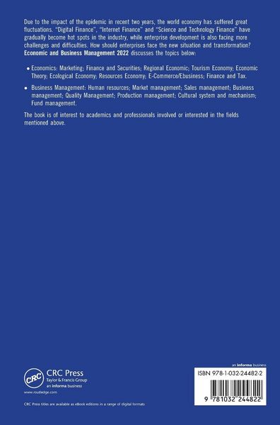Produktbild: Economic and Business Management 2022
