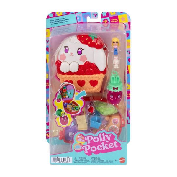 Polly Pocket Erdbeerhäschen Schatulle