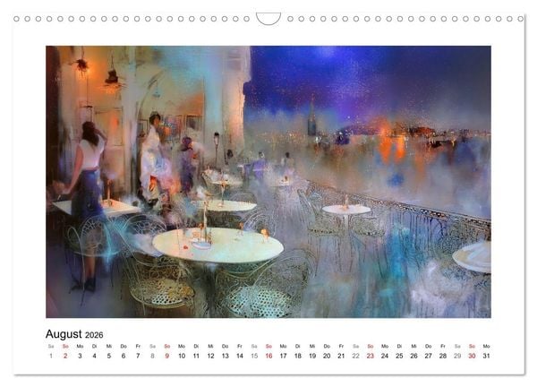 Produktbild: Das blau-violette Jahr (Wandkalender 2026 DIN A3 quer), CALVENDO Monatskalender