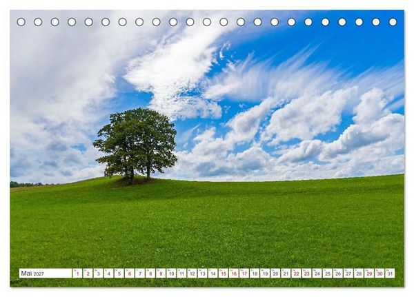 Produktbild: Naturlandschaften - Meisterwerke zwischen Himmel und Erde (Tischkalender 2027 DIN A5 quer), CALVENDO Monatskalender