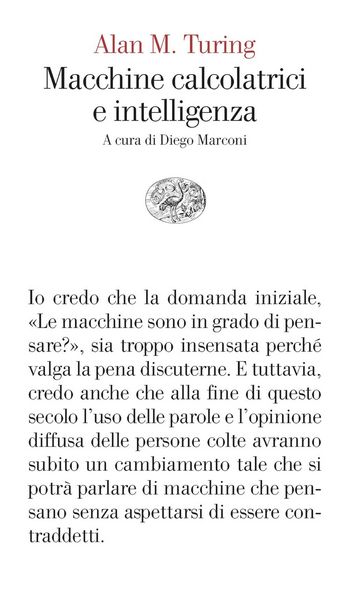 Produktbild: Macchine calcolatrici e intelligenza