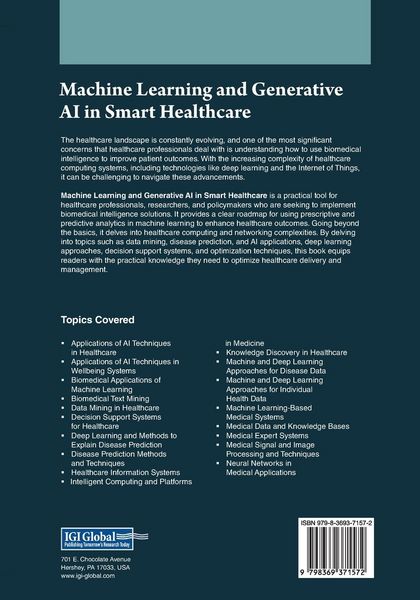 Produktbild: Machine Learning and Generative AI in Smart Healthcare