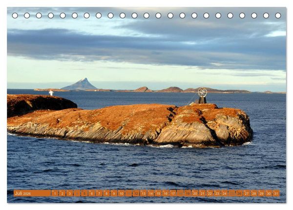 Produktbild: Hurtigruten - Unterwegs mit dem Postschiff (Tischkalender 2026 DIN A5 quer), CALVENDO Monatskalender