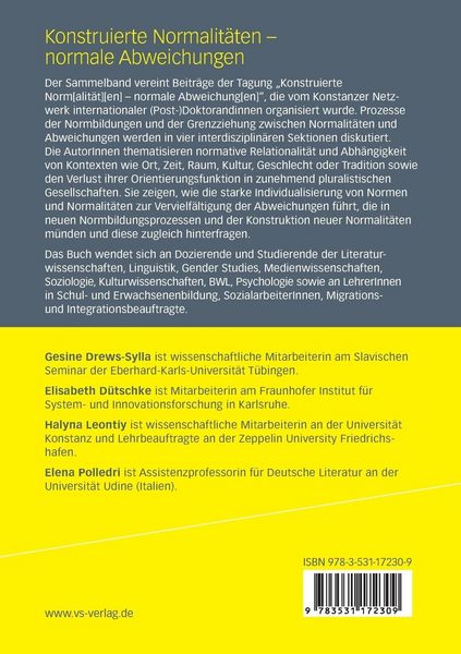 Produktbild: Konstruierte Normalit&auml;ten - normale Abweichungen
