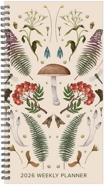 Produktbild: Woodland Mushroom 2026 3.5 X 6.5 Softcover Weekly Spiral