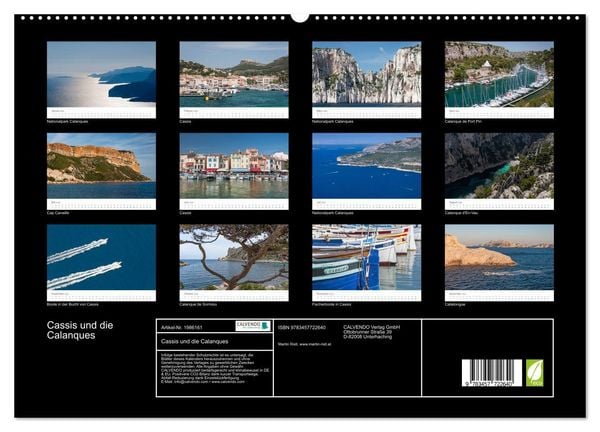 Produktbild: Cassis und die Calanques (hochwertiger Premium Wandkalender 2026 DIN A2 quer), Kunstdruck in Hochglanz