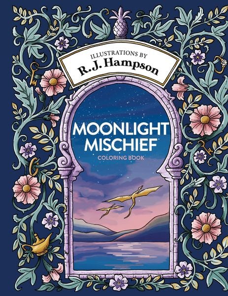Moonlight Mischief Coloring Book, Gebundene Ausgabe von R. J. Hampson, Hop Skip Jump, 9781922472199