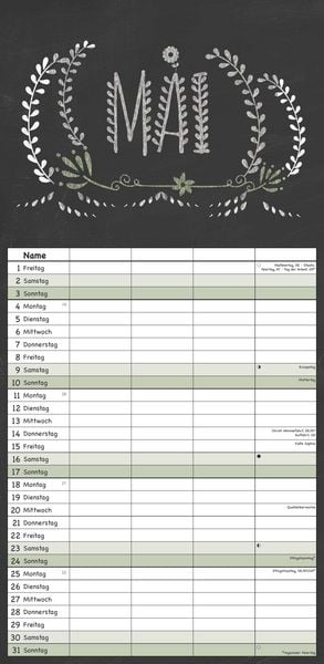 Produktbild: Tafel Timer Familienplaner 2026 - Familienkalender 22x45 cm - 4 Spalten - Kalender mit Ferienterminen und vielen Zusatzinformationen - Wandkalender