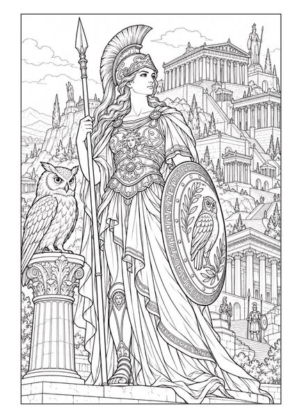 Produktbild: G&ouml;tter & Legenden &ndash; Fantasy Malbuch f&uuml;r Erwachsene mit 50 detailreichen Ausmalbildern