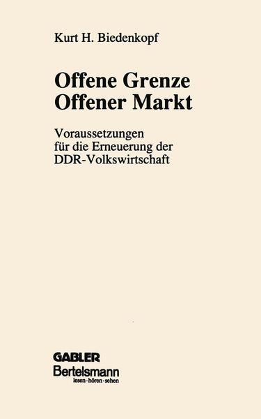 Produktbild: Offene Grenze Offener Markt
