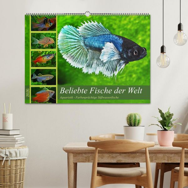 Produktbild: Beliebte Fische der Welt (Wandkalender 2026 DIN A2 quer), CALVENDO Monatskalender