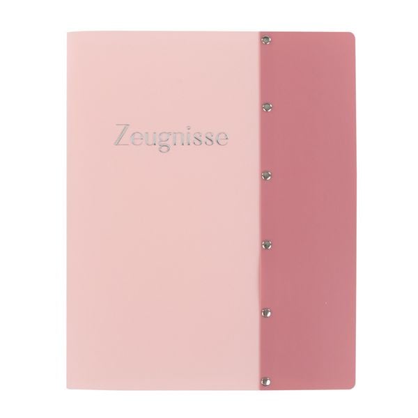 Produktbild: Idena Zeugnismappe Sichtbuch mit 12 Klarsichth&uuml;llen 100&micro; pastell rosa DIN A4