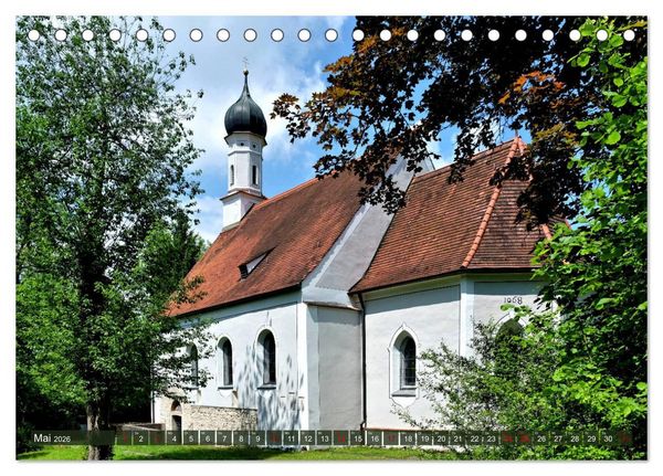 Produktbild: Landsberg am Lech - Die liebenswerte und romantische Stadt am Fluss (Tischkalender 2026 DIN A5 quer), CALVENDO Monatskalender