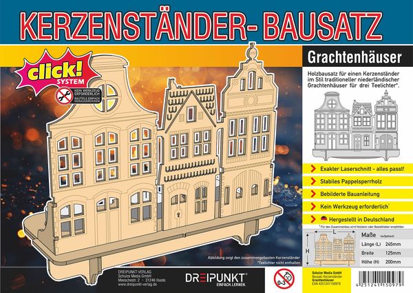 Produktbild: Grachtenh&auml;user Kerzenst&auml;nder-Bausatz