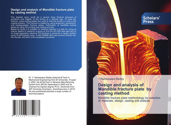 Produktbild: Design and analysis of Mandible fracture plate by casting method
