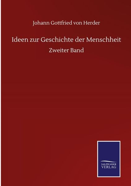 Produktbild: Ideen zur Geschichte der Menschheit