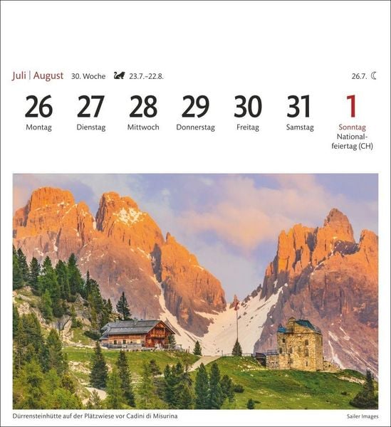Produktbild: S&uuml;dtirol Sehnsuchtskalender 2027 - Wochenkalender mit 53 Postkarten