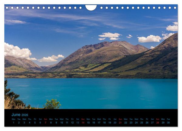 Produktbild: New Zealand - A bicycle adventure (Wall Calendar 2026 DIN A4 landscape), CALVENDO 12 Month Wall Calendar