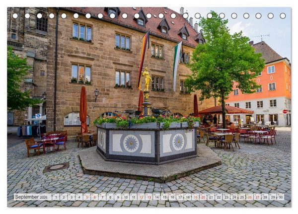 Produktbild: Ansbach Impressionen (Tischkalender 2026 DIN A5 quer), CALVENDO Monatskalender
