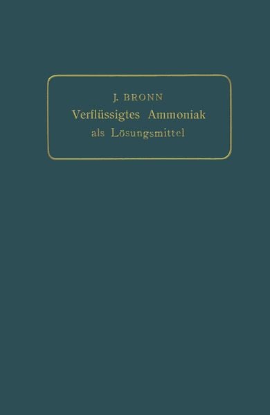 Produktbild: Verfl&uuml;ssigtes Ammoniak als L&ouml;sungsmittel