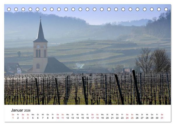 Produktbild: Impressionen vom Kaiserstuhl (Tischkalender 2026 DIN A5 quer), CALVENDO Monatskalender