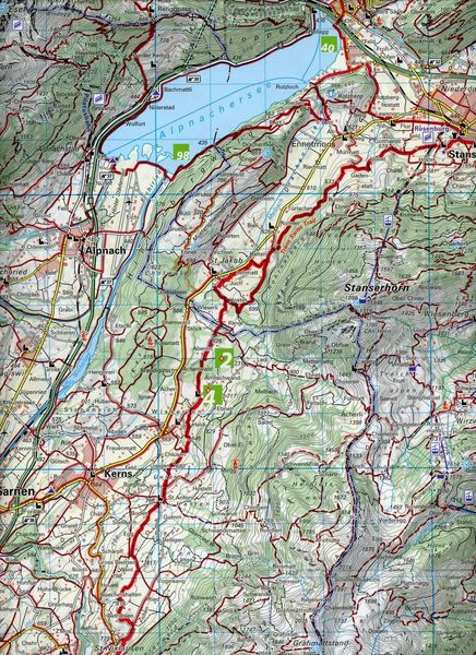 Produktbild: K&uuml;mmerly+Frey Wanderkarte 20 Vierwaldst&auml;ttersee 1:40.000