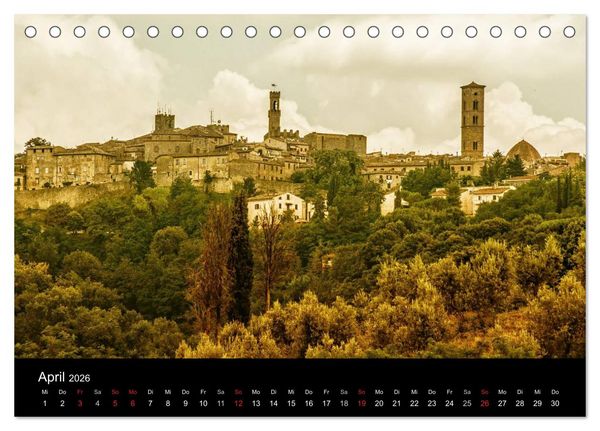 Produktbild: Bella Italia &ndash; Impressionen aus der Toskana und Ligurien (Tischkalender 2026 DIN A5 quer), CALVENDO Monatskalender