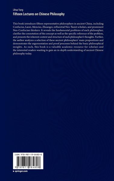 Produktbild: Fifteen Lectures on Chinese Philosophy
