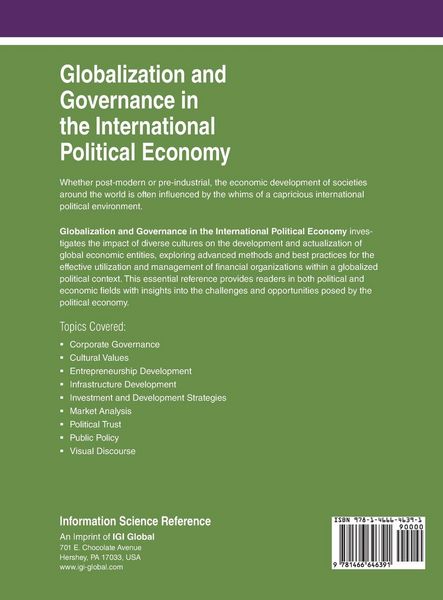 Produktbild: Globalization and Governance in the International Political Economy
