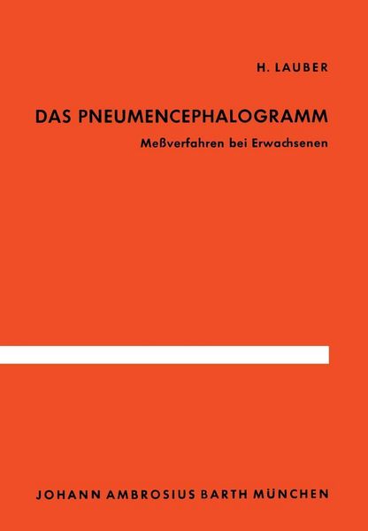 Produktbild: Das Pneumencephalogramm