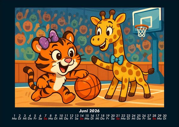 Produktbild: Tina & Nala bei den Olympischen Spielen 2026 Fotokalender DIN A4