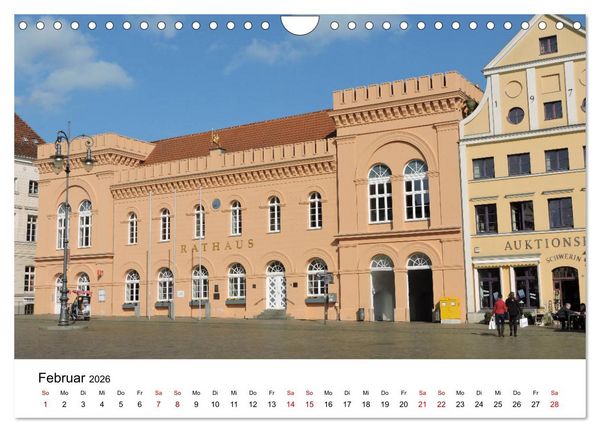 Produktbild: Schwerin - Landeshauptstadt von Mecklenburg-Vorpommern (Wandkalender 2026 DIN A4 quer), CALVENDO Monatskalender