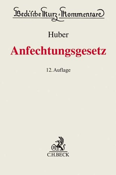 Produktbild: Anfechtungsgesetz (AnfG)