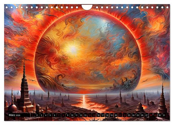 Produktbild: Zukunftsvisionen Wenn die Sonne zum Feind wird (Wandkalender 2026 DIN A4 quer), CALVENDO Monatskalender