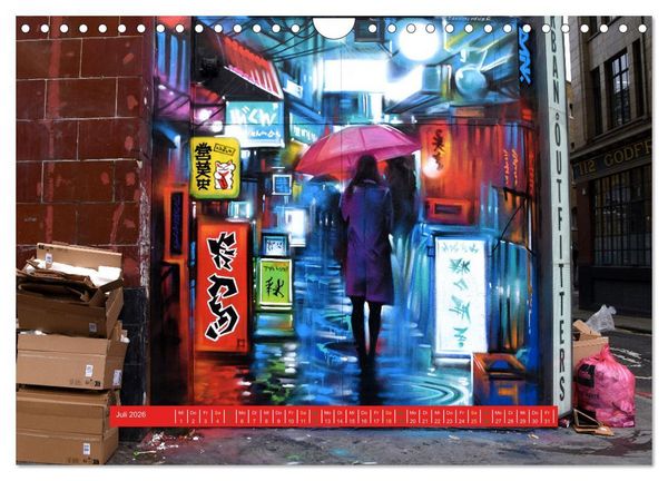 Produktbild: Street Art in London - cool, stylisch und hochprofessionell (Wandkalender 2026 DIN A4 quer), CALVENDO Monatskalender